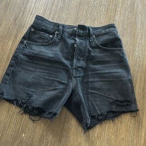 Agolde Parker long black shorts size 26 like new